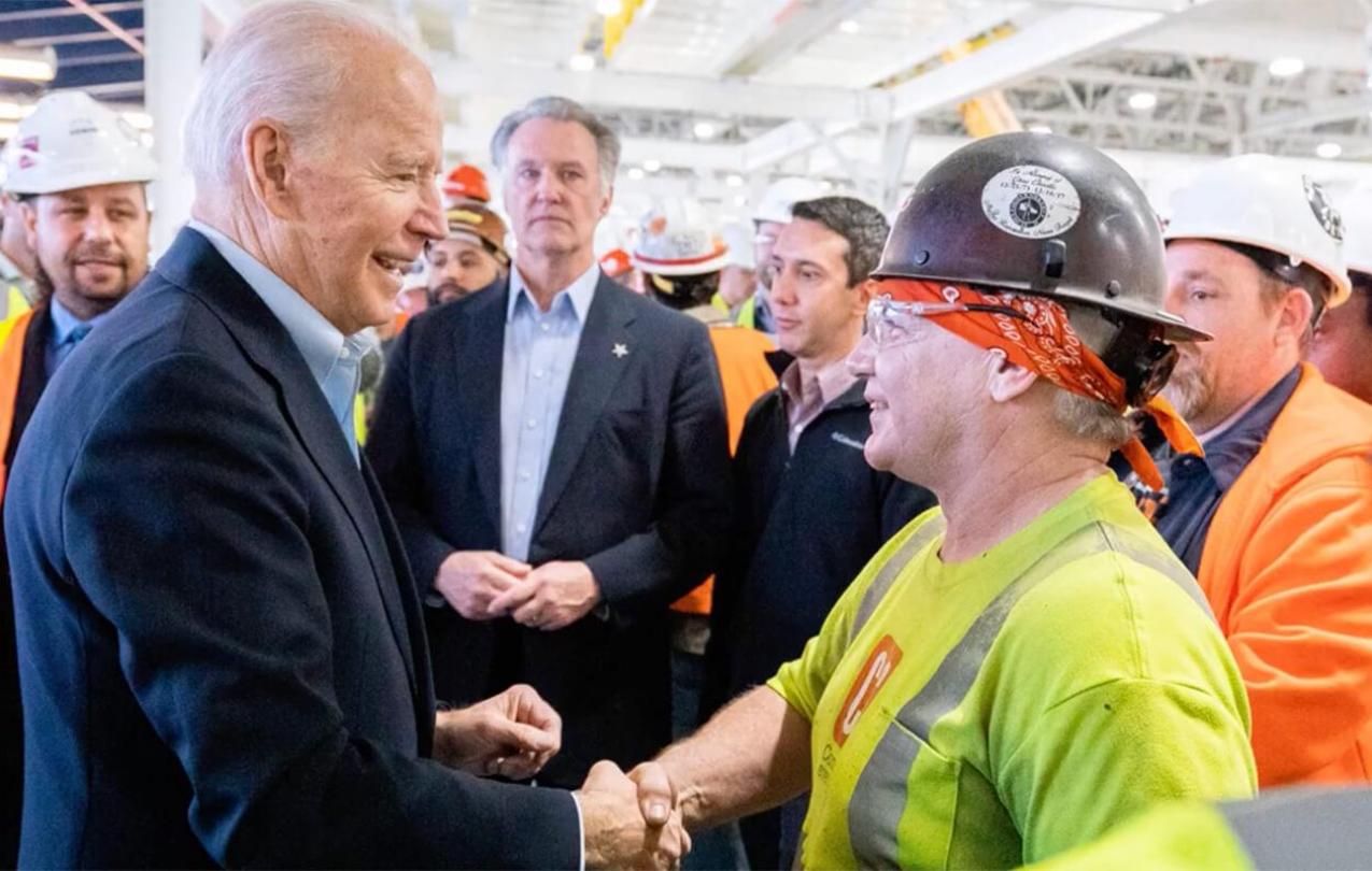 Joe Biden and workers